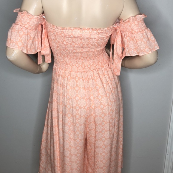 PEACH WHITE ROMPER - Picture 13 of 14